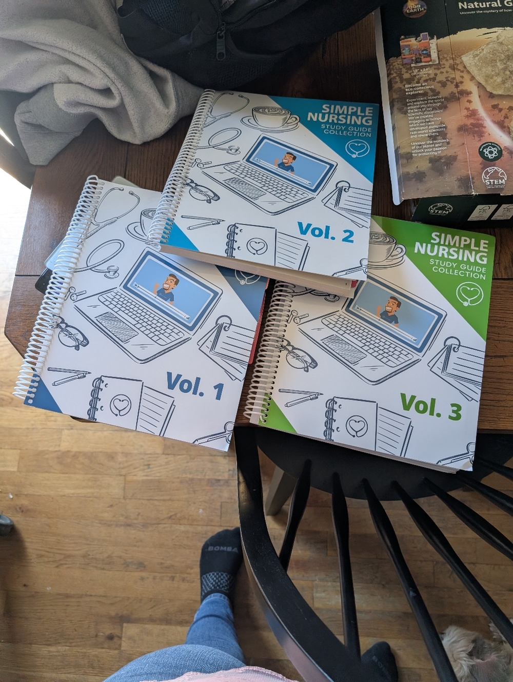 Simply Nursing Study Guide Collection Volumes 1, 2 3 Barely Used